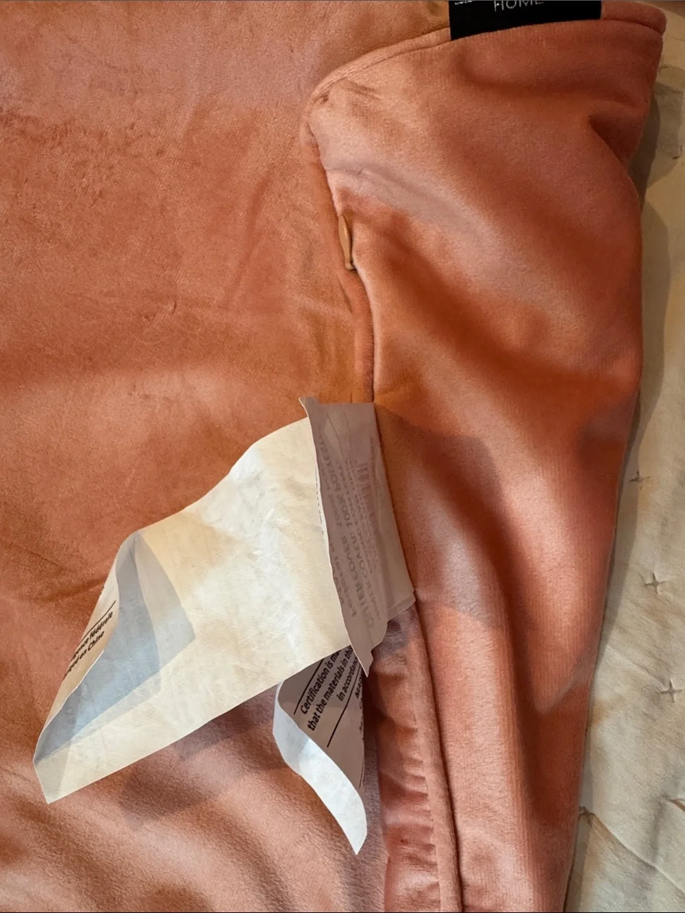 Dusty peach Velvet  pillow covers with a side zipper